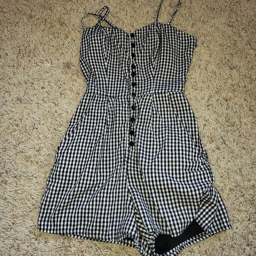 Checkered romper
